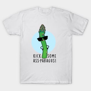 Kick Some Ass-paragus Cute Veggie Asparagus Pun T-Shirt